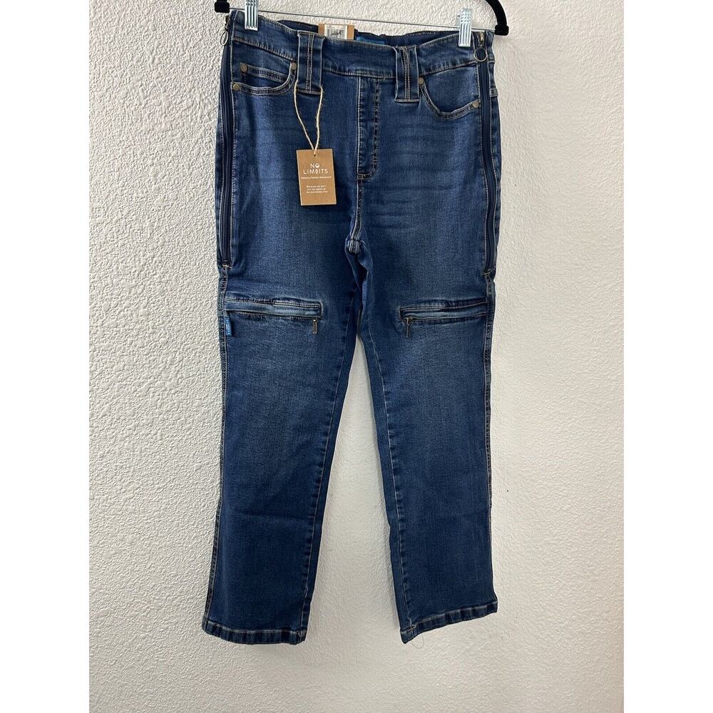 No Limbits Adaptive Women's Dark Wash Wheelchair Pant Jeans Denim Size‎ 30X30